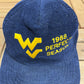 West Virginia Mountaineers 1988 Perfect Season Graphic Hat | Snap Back | Vintage 1980s College Football Blue Cap |