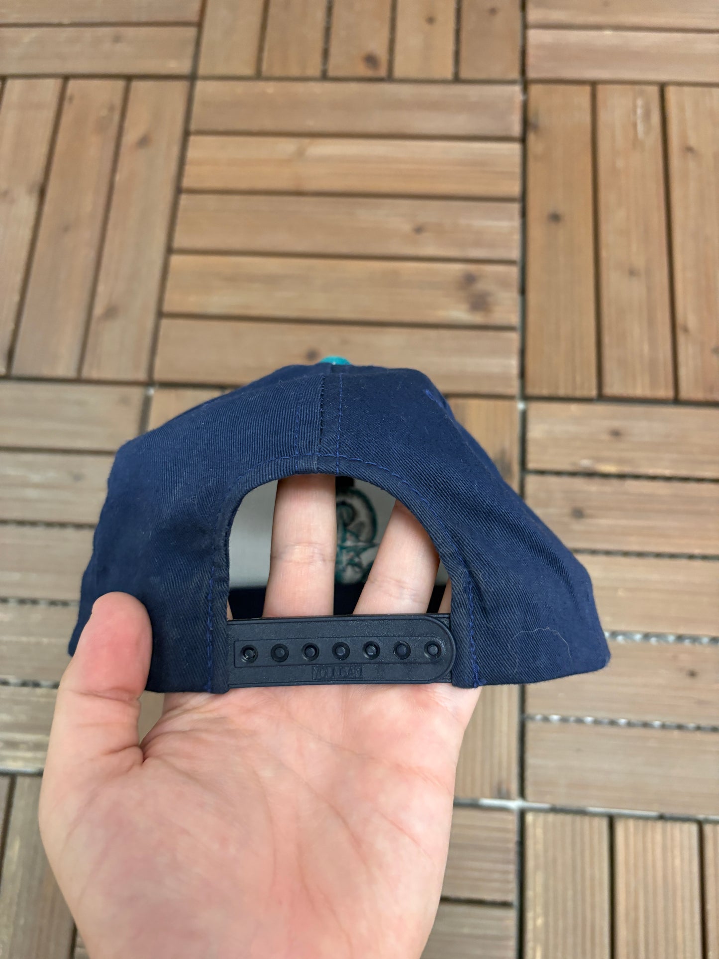 Seattle Mariners Embroidered Graphic Hat | Snap Back | Vintage 2000s MLB Baseball Blue Hat |