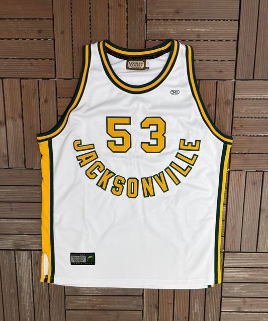 Jacksonville Dolphins Artis Gilmore Basketball Jersey | Size XX-Large | Vintage 2000s College Basketball White Jersey |