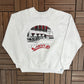 Cheers Boston Graphic Crewneck | Size Medium | Vintage 1980s Television Series Promotional White Sweater |