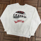 Cheers Boston Graphic Crewneck | Size Medium | Vintage 1980s Television Series Promotional White Sweater |