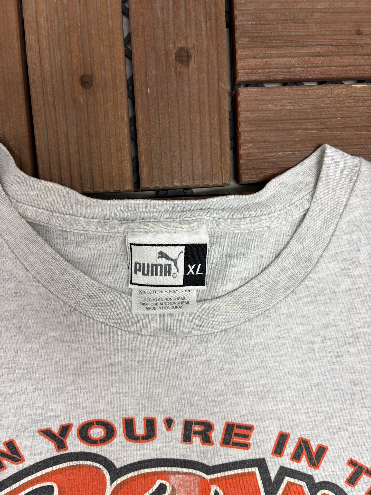Cleveland Browns When You're In The Dawg Pound Graphic Tee | Size X-Large | Vintage 1990s NFL Football Grey T-Shirt |
