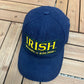 Notre Dame Fighting Irish Graphic Hat | Snap Back | Vintage 1990s College Sports Blue Cap |