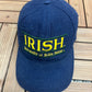 Notre Dame Fighting Irish Graphic Hat | Snap Back | Vintage 1990s College Sports Blue Cap |