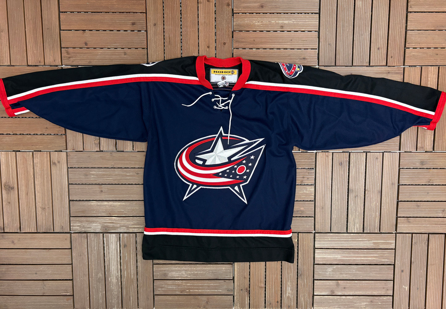 Columbus Blue Jackets Rick Nash Hockey Jersey | Size Medium | Vintage 2000s Hockey Koho Blue Jersey |