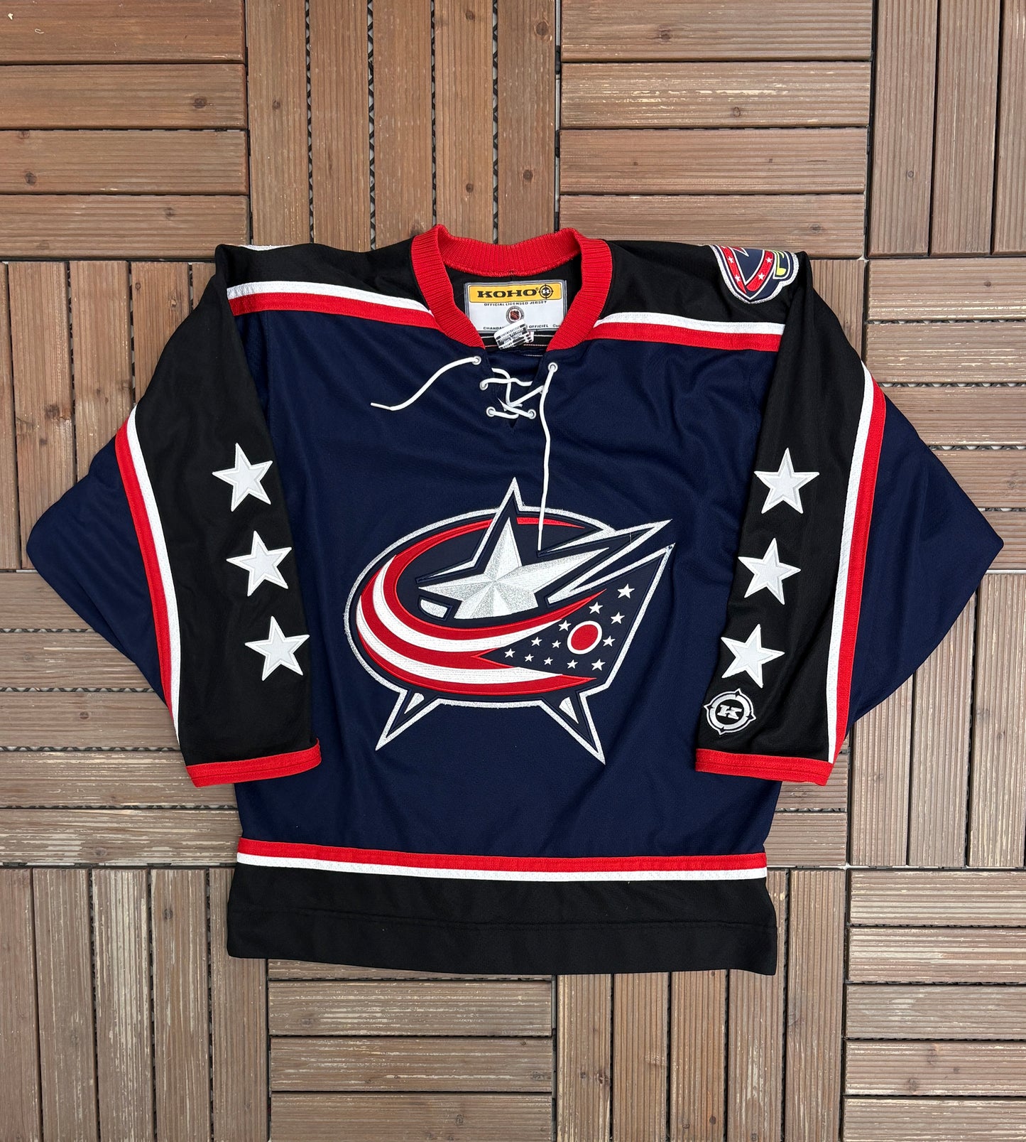 Columbus Blue Jackets Rick Nash Hockey Jersey | Size Medium | Vintage 2000s Hockey Koho Blue Jersey |