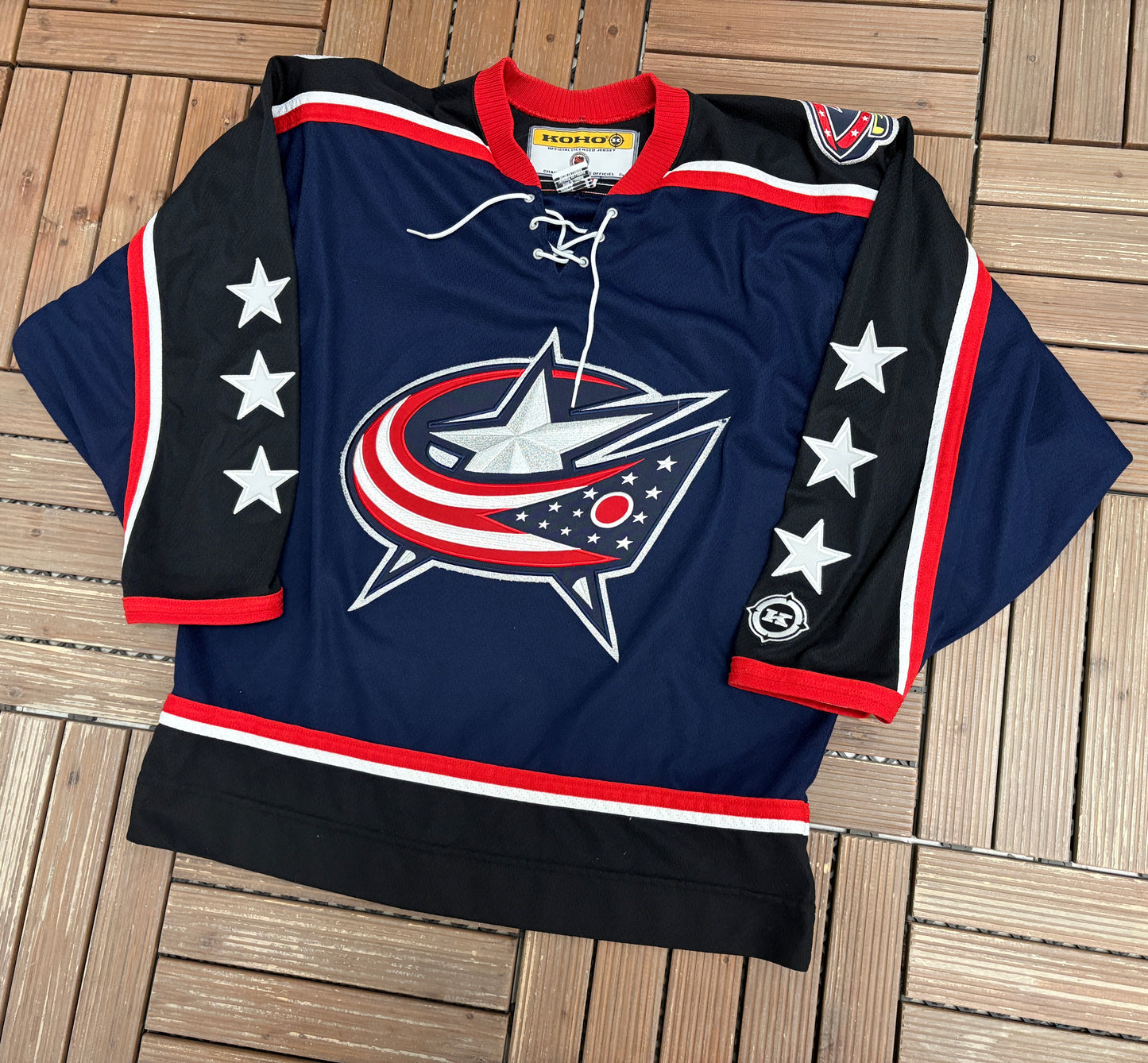 Columbus Blue Jackets Rick Nash Hockey Jersey | Size Medium | Vintage 2000s Hockey Koho Blue Jersey |
