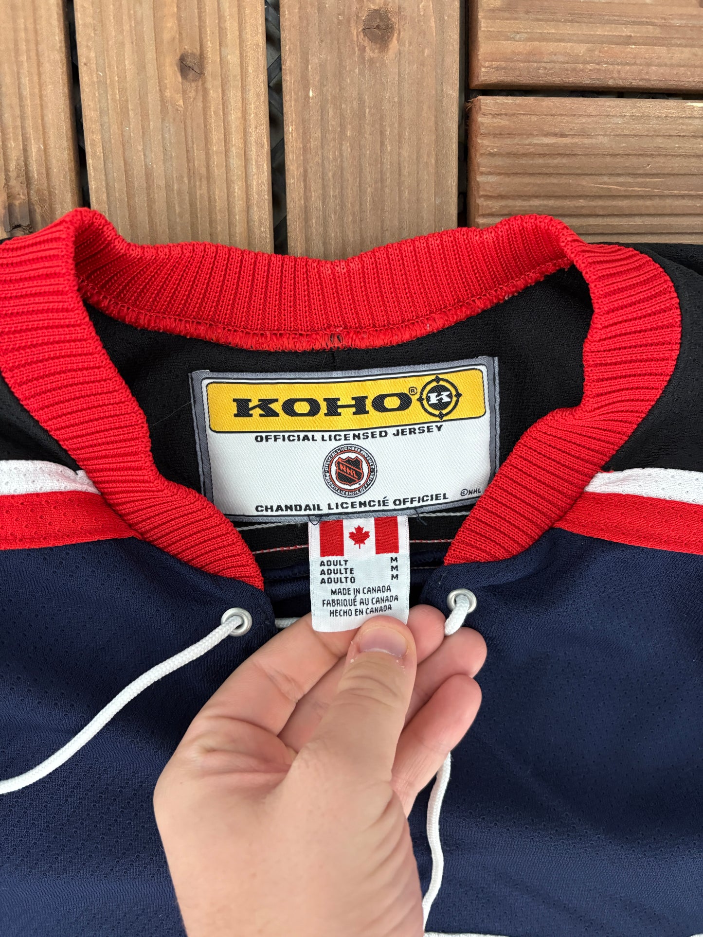 Columbus Blue Jackets Rick Nash Hockey Jersey | Size Medium | Vintage 2000s Hockey Koho Blue Jersey |