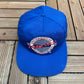 Kansas Jayhawks Embroidered Graphic Hat | Snap Back | Vintage 2000s Blue College Cap |