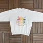 Crow Wing County Fair Graphic Crewneck | Size Large | Vintage 1990s Promotional Grey Sweater |