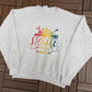 Crow Wing County Fair Graphic Crewneck | Size Large | Vintage 1990s Promotional Grey Sweater |