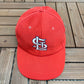 St. Louis Cardinals Embroidered Graphic Hat | Snap Back | Vintage 1990s MLB Baseball Red Cap |