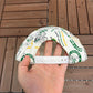 Boston Celtics All Over Print Graphic Hat | Snap Back | Vintage 1990s NBA Basketball White Hat |