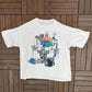 The Duck Stops Here Graphic Tee | Size Large | Vintage 1990s Cartoon White T-Shirt |