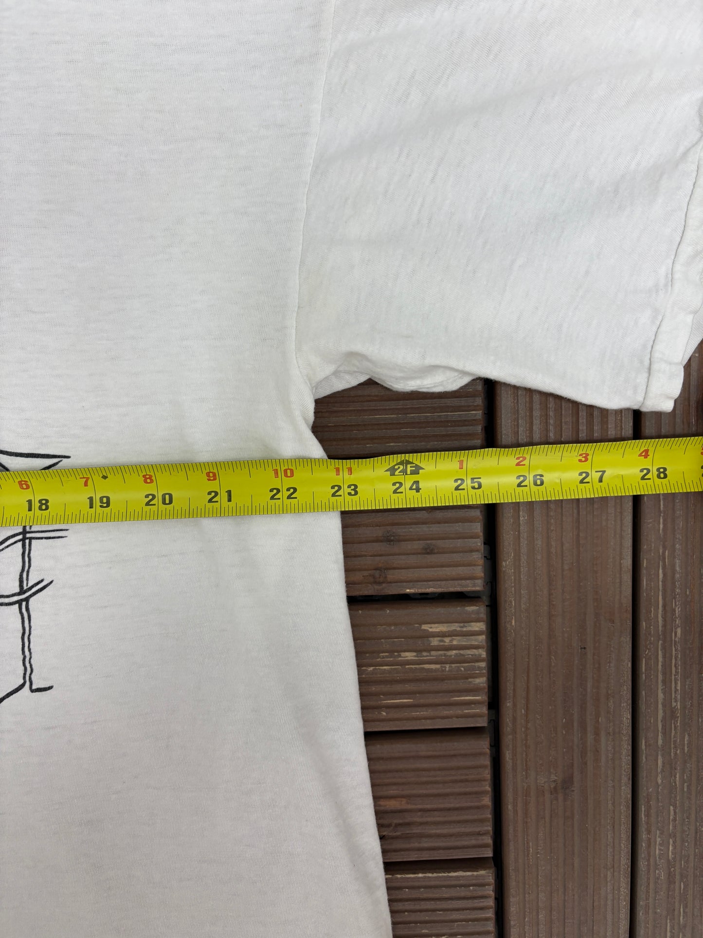 The Duck Stops Here Graphic Tee | Size Large | Vintage 1990s Cartoon White T-Shirt |