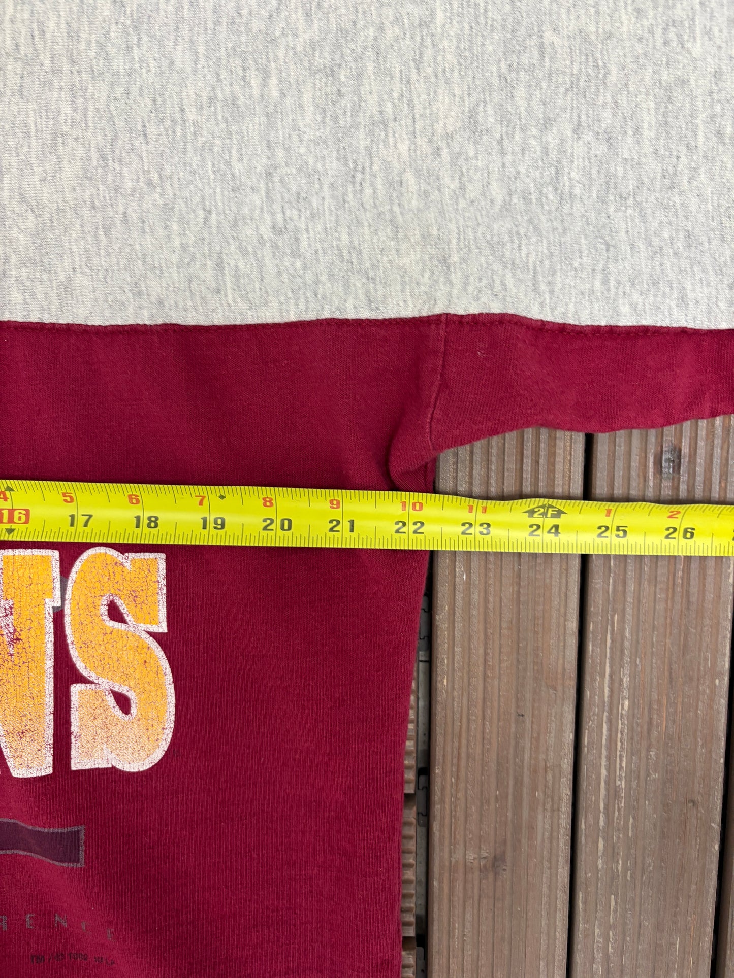 Washington Redskins Graphic Tee | Size Large | Vintage 1990s NFL Football Red T-Shirt |