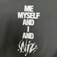 Cheryl "Pepsii" Riley Me, Myself & I Graphic Sweater | One Size | Vintage 1980s Promotional Black Sweater |