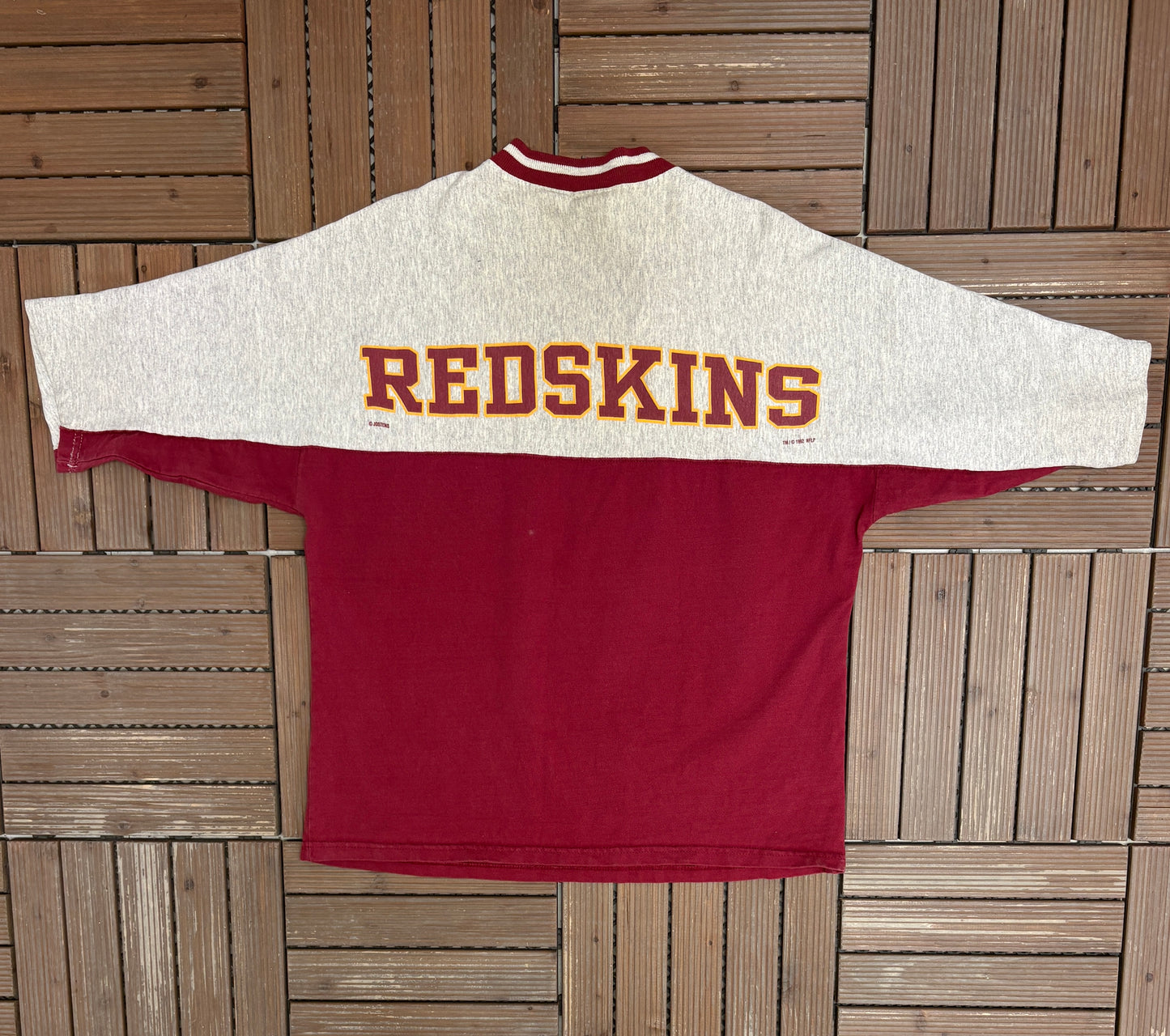Washington Redskins Graphic Tee | Size Large | Vintage 1990s NFL Football Red T-Shirt |
