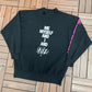 Cheryl "Pepsii" Riley Me, Myself & I Graphic Sweater | One Size | Vintage 1980s Promotional Black Sweater |