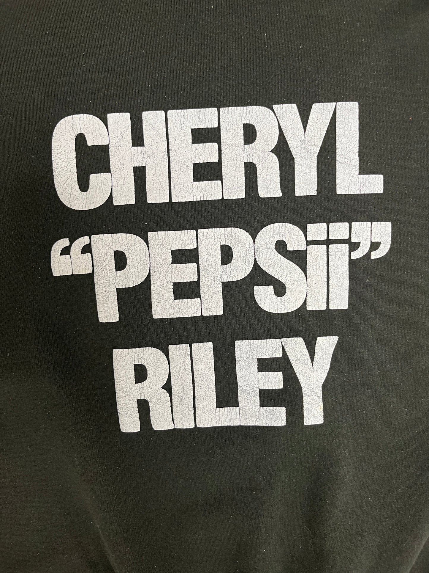 Cheryl "Pepsii" Riley Me, Myself & I Graphic Sweater | One Size | Vintage 1980s Promotional Black Sweater |