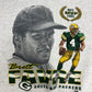 Green Bay Packers Brett Favre Graphic Crewneck | Size Large | Vintage 1990s NFL Football Grey Sweater |