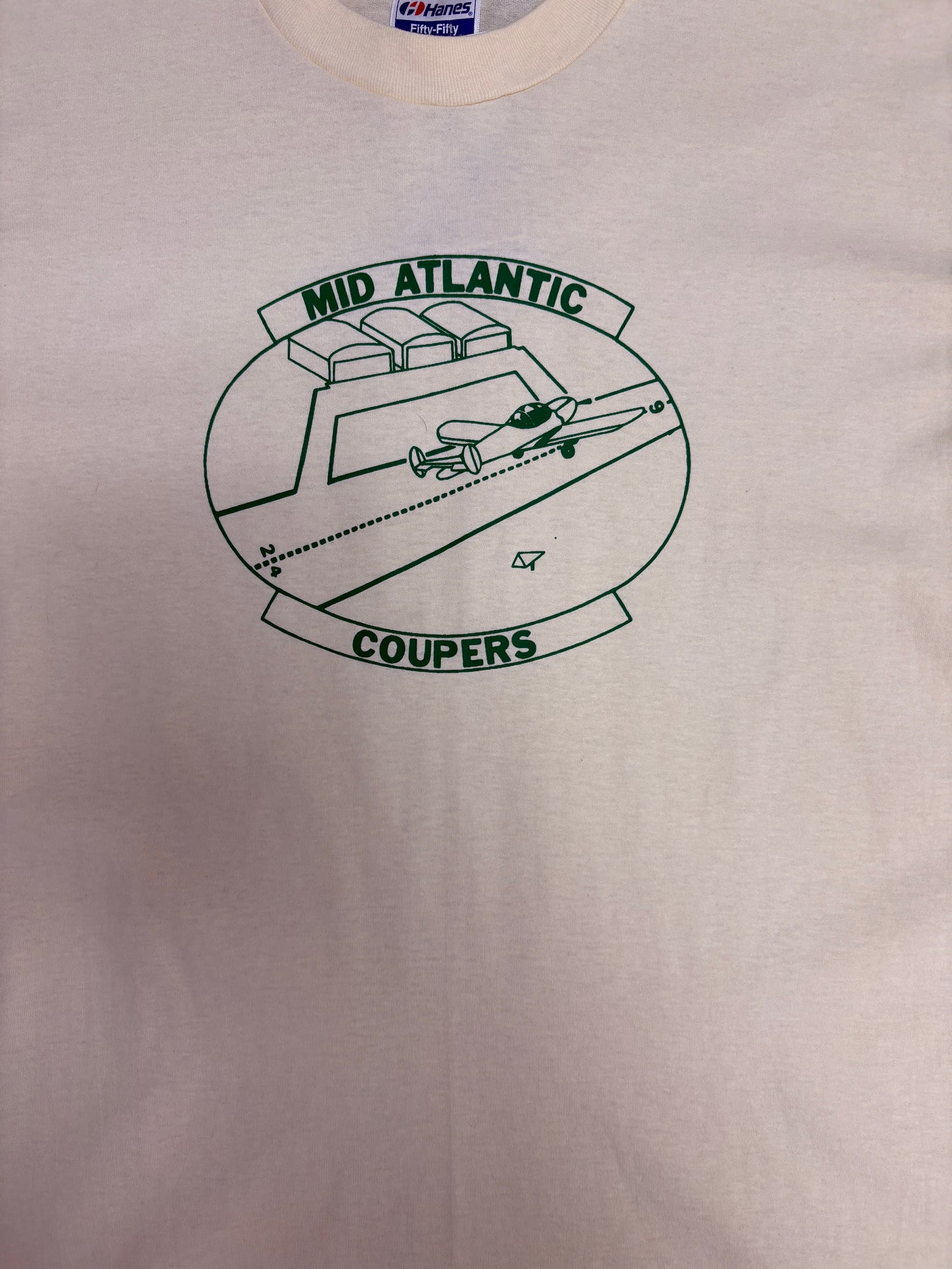 Mid Atlantic Coupers Graphic Tee | Size X-Large | Vintage 1990s Made in USA Yellow T-Shirt |