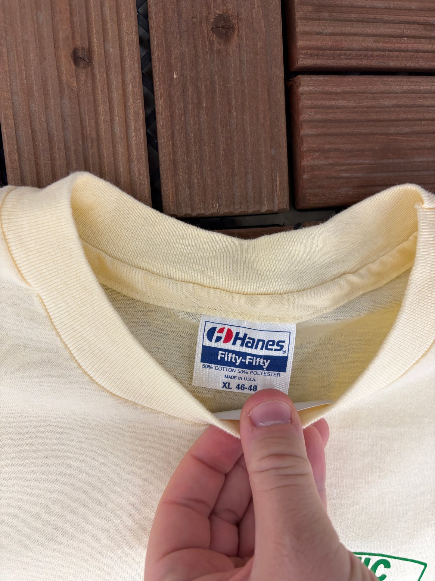 Mid Atlantic Coupers Graphic Tee | Size X-Large | Vintage 1990s Made in USA Yellow T-Shirt |