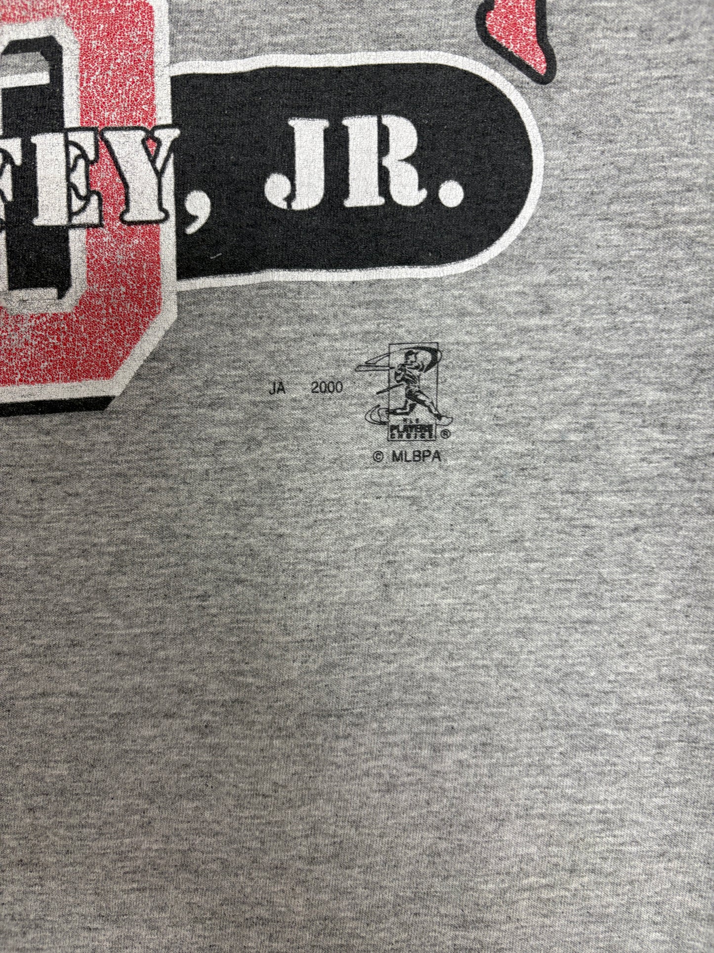 Cincinnati Reds Ken Griffey Jr. Graphic Tee | Size Large | Vintage 2000s MLB Baseball Grey T-Shirt |