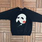 Phantom of the Opera Graphic Crewneck | Size X-Large | Vintage 1980s Musical Theatre Black Sweater |