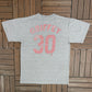 Cincinnati Reds Ken Griffey Jr. Graphic Tee | Size Large | Vintage 2000s MLB Baseball Grey T-Shirt |