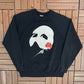 Phantom of the Opera Graphic Crewneck | Size X-Large | Vintage 1980s Musical Theatre Black Sweater |