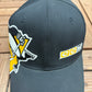 Pittsburgh Penguins Embroidered Graphic Hat | Size Small/Medium | Vintage 2000s CCM NHL Hockey Black Cap |