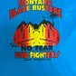 Montana Blaze Busters No Fear Graphic Tee | Size Medium | Vintage 1990s Firefighter Blue Single Stitch T-Shirt |