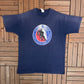 Hockey Hall of Fame Graphic Tee | Size X-Large | Vintage 1990s NHL Hockey Blue T-Shirt |