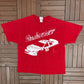Dale Earnhardt Jr. Budweiser NASCAR Graphic Tee | Size XX-Large | Vintage 2000s NASCAR Racing Red T-Shirt |