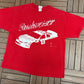 Dale Earnhardt Jr. Budweiser NASCAR Graphic Tee | Size XX-Large | Vintage 2000s NASCAR Racing Red T-Shirt |
