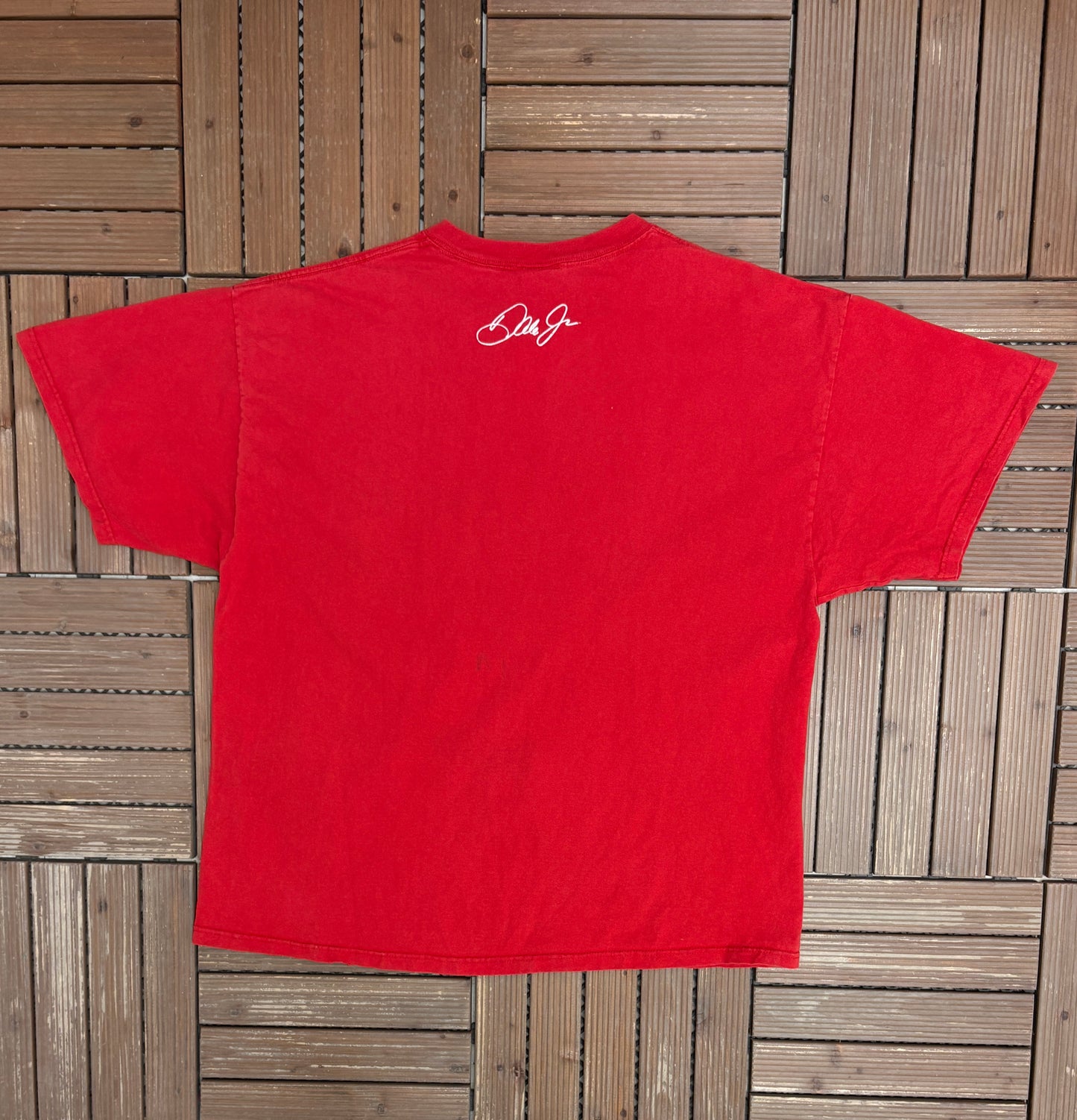 Dale Earnhardt Jr. Budweiser NASCAR Graphic Tee | Size XX-Large | Vintage 2000s NASCAR Racing Red T-Shirt |