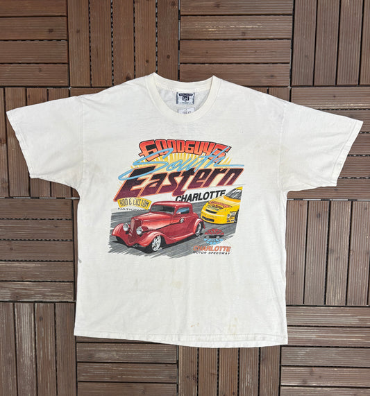 Goodguys South Eastern Rod & Custom Nationals Graphic Tee | Size X-Large | Vintage 1990s White Car Show T-Shirt |