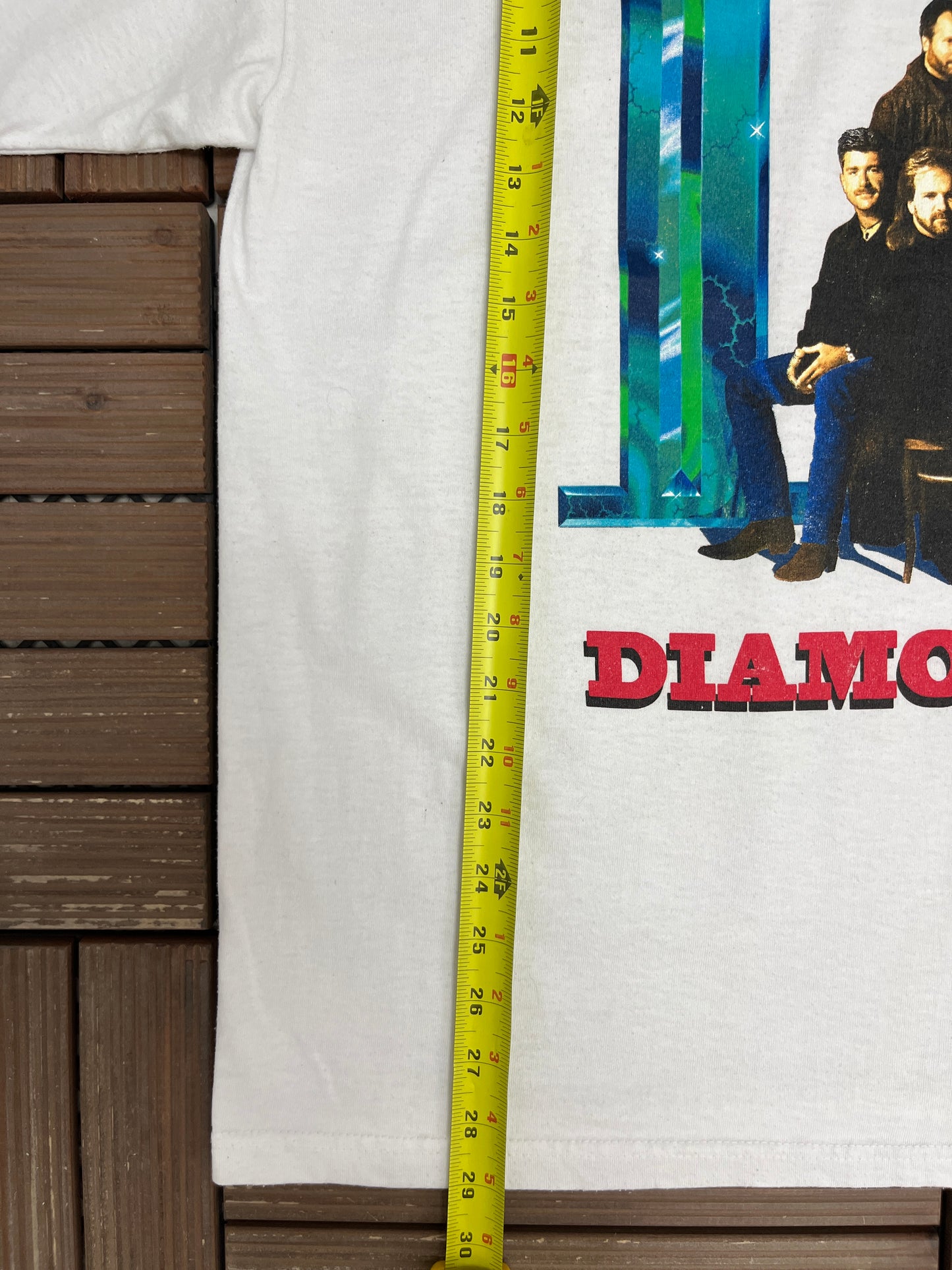 Diamond Rio IV Graphic Tee | Size X-Large | Vintage 1990s Country Music White T-Shirt |