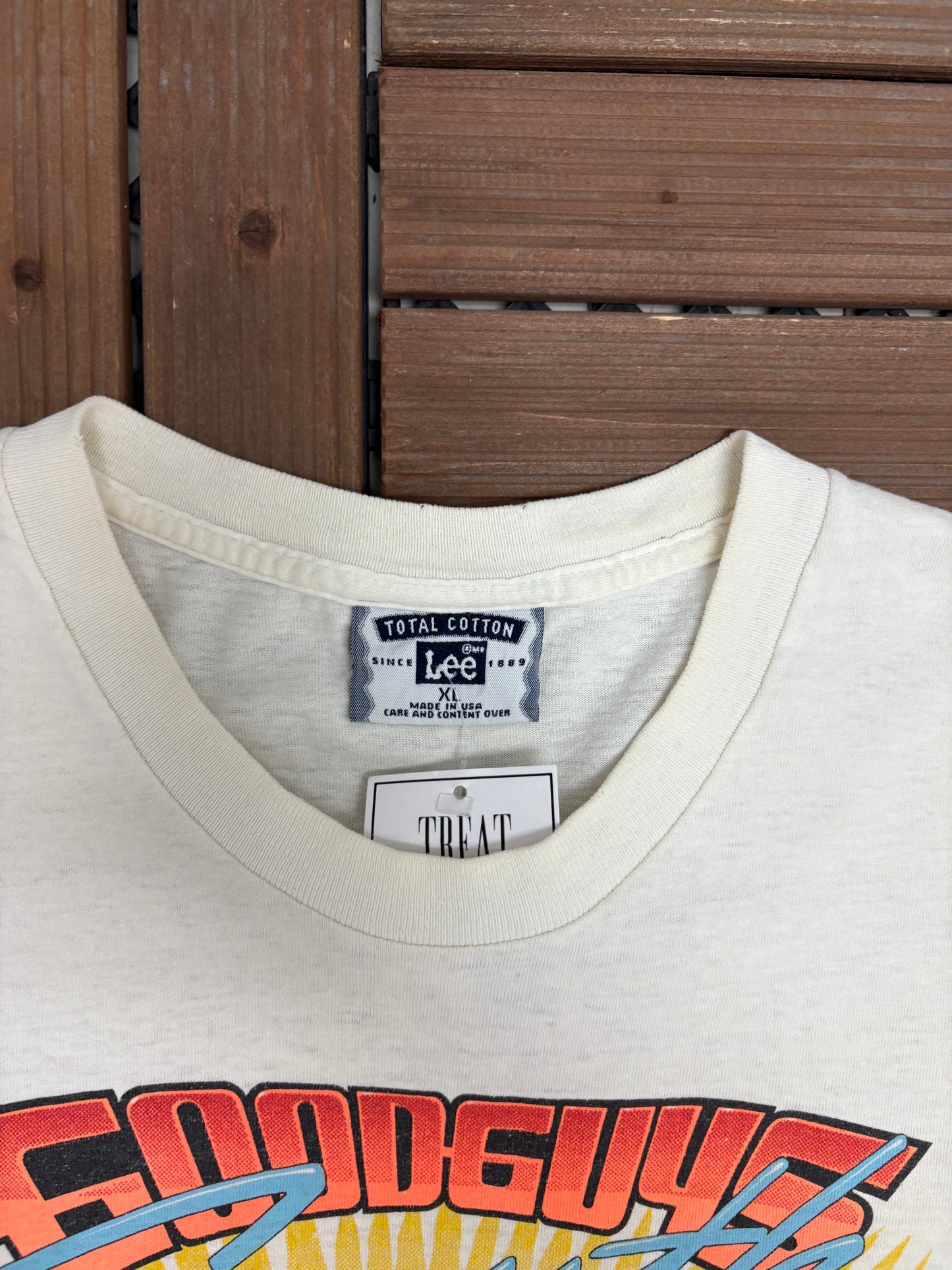 Goodguys South Eastern Rod & Custom Nationals Graphic Tee | Size X-Large | Vintage 1990s White Car Show T-Shirt |