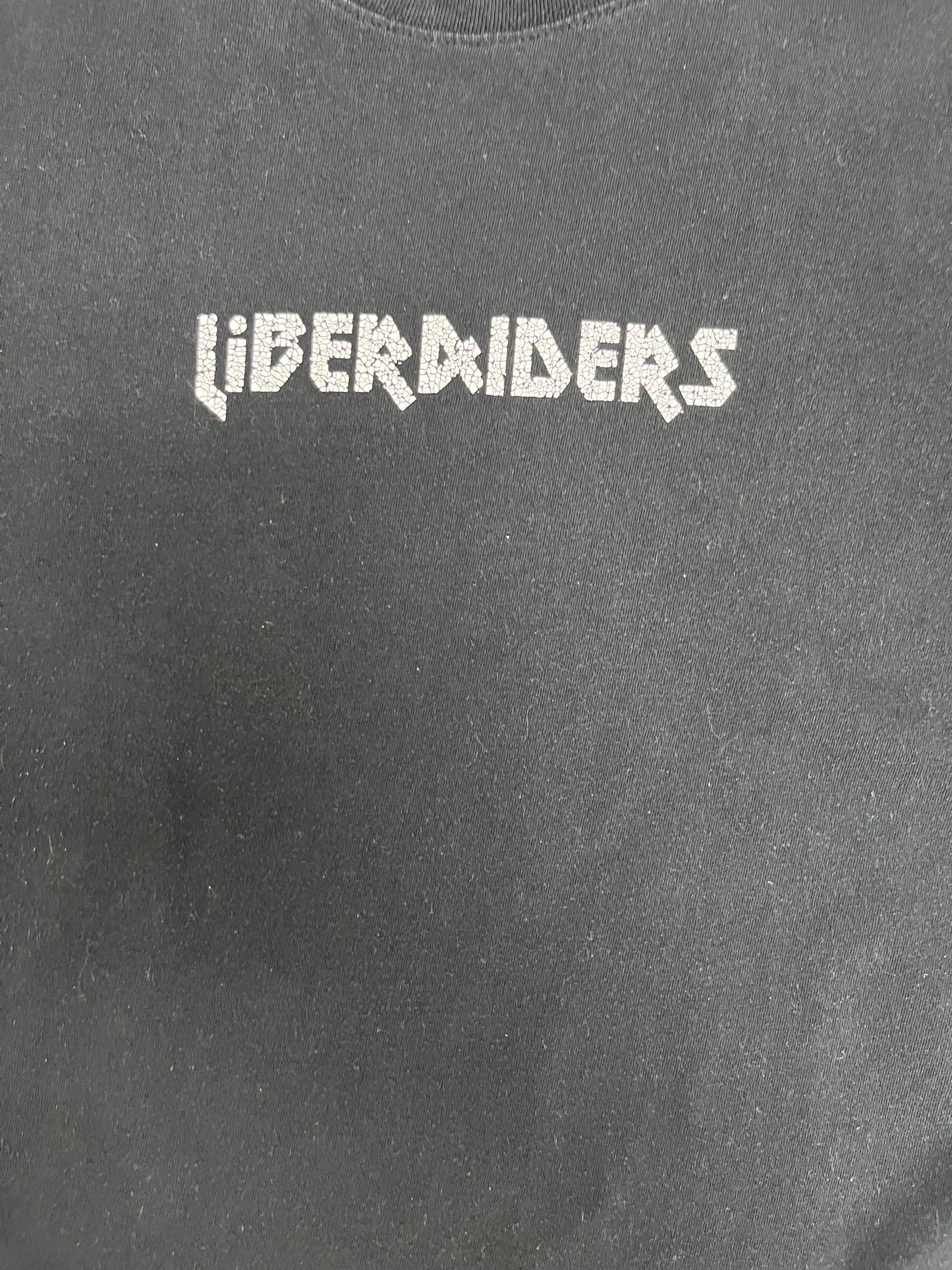 Liberaiders Spell Out Graphic Tee | Size Medium | 2000s Japanese Label Streetwear Black T-Shirt |