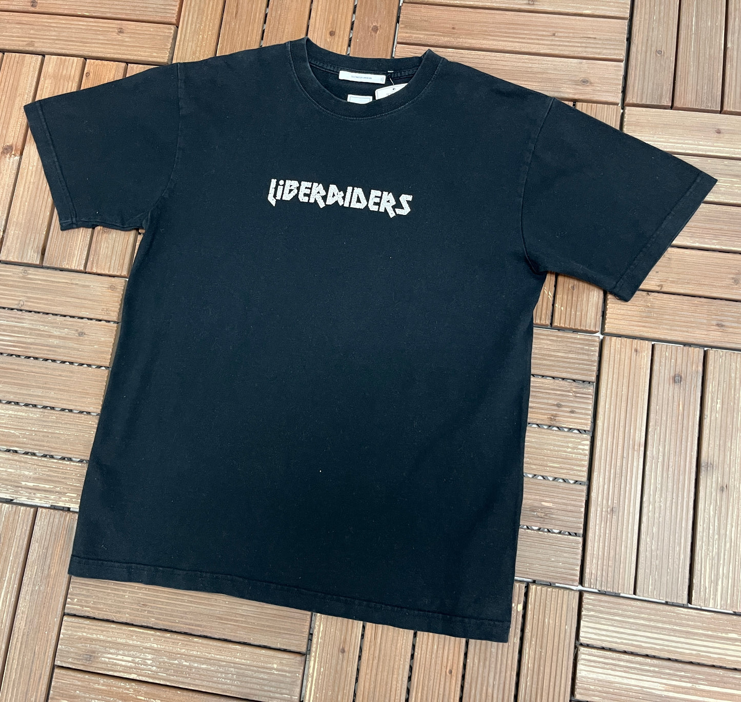 Liberaiders Spell Out Graphic Tee | Size Medium | 2000s Japanese Label Streetwear Black T-Shirt |