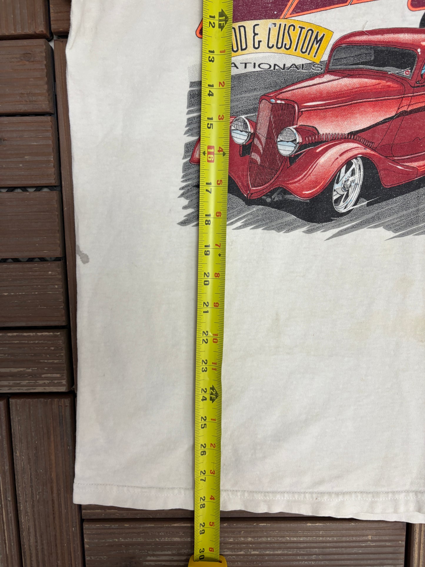 Goodguys South Eastern Rod & Custom Nationals Graphic Tee | Size X-Large | Vintage 1990s White Car Show T-Shirt |