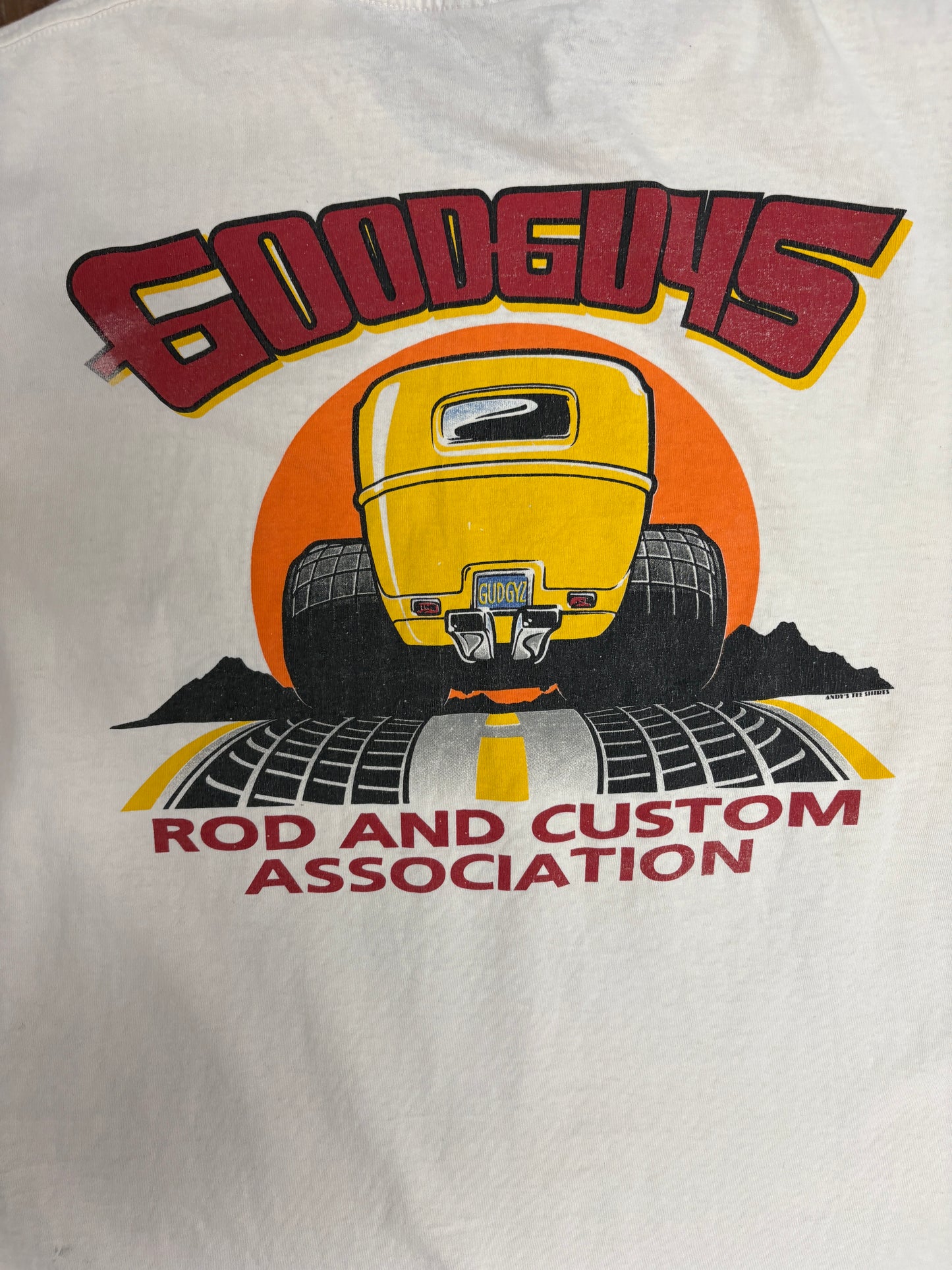 Goodguys South Eastern Rod & Custom Nationals Graphic Tee | Size X-Large | Vintage 1990s White Car Show T-Shirt |