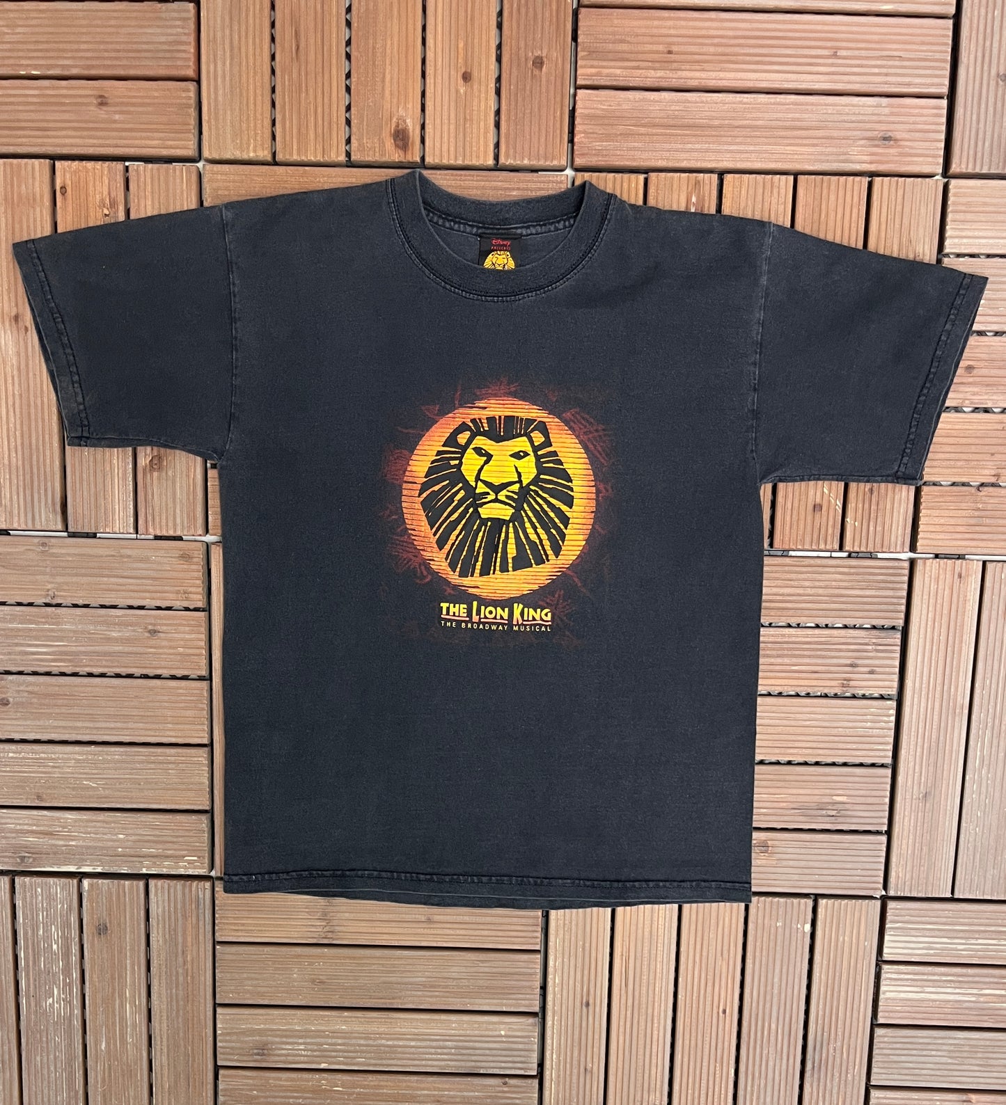 The Lion King The Broadway Musical Graphic Tee | Size Small | Vintage 2000s Musical Lion King Black T-Shirt |