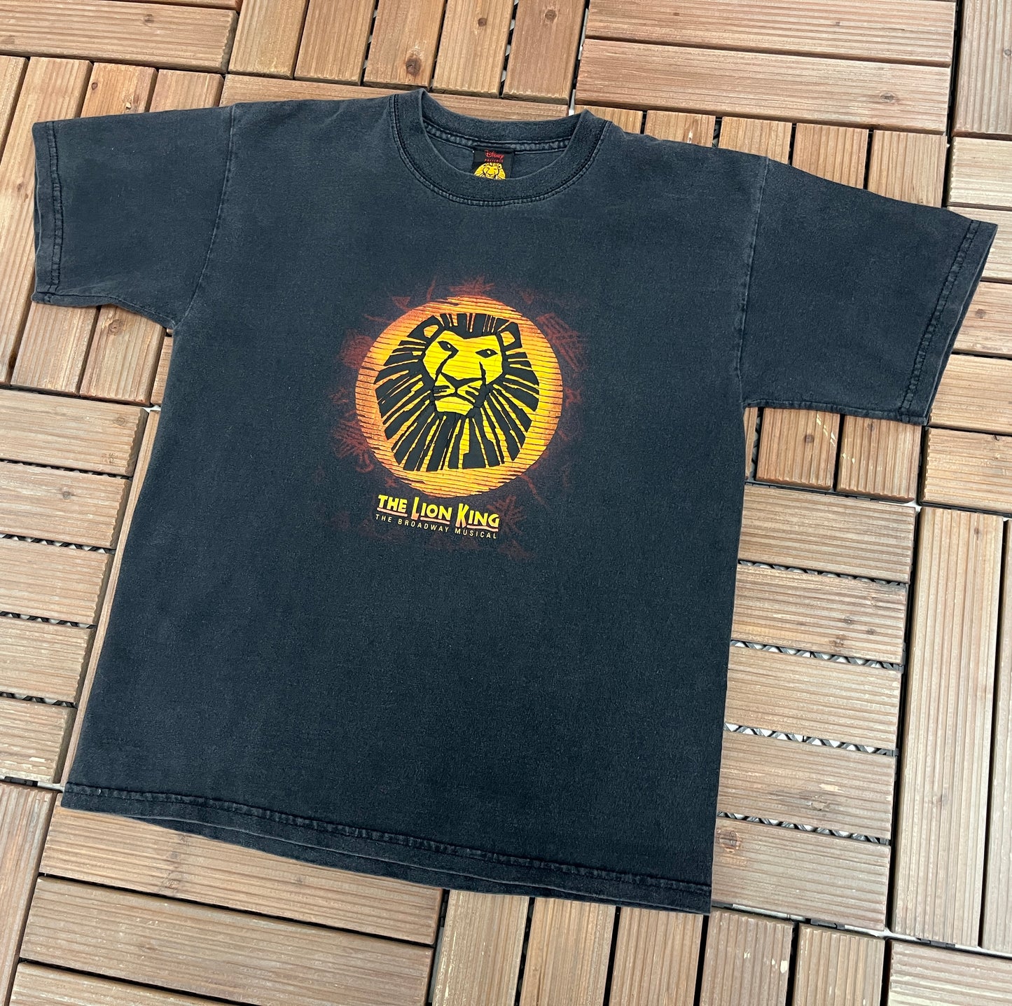 The Lion King The Broadway Musical Graphic Tee | Size Small | Vintage 2000s Musical Lion King Black T-Shirt |