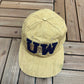 University of Waterloo Graphic Hat | Metal Clasp | Vintage 1990s College Brown Cap |