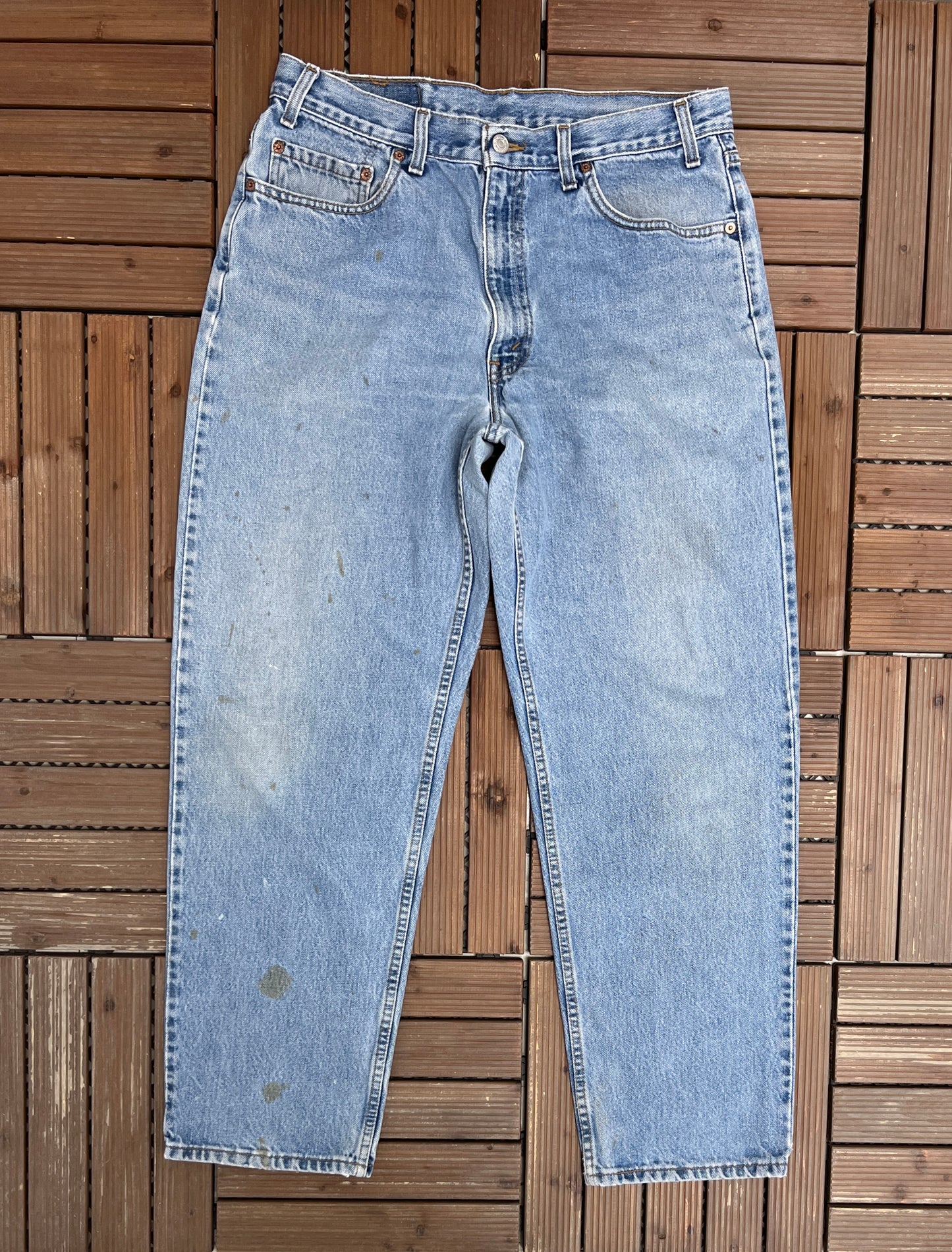 Levi Strauss & Co 550 Denim Jeans | Size 36 x 30 | Vintage 1990s Levi's Light Blue Jeans |