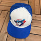 Toronto Blue Jays Embroidered Hat | Snap Back | Vintage 1990s MLB Baseball White Cap |