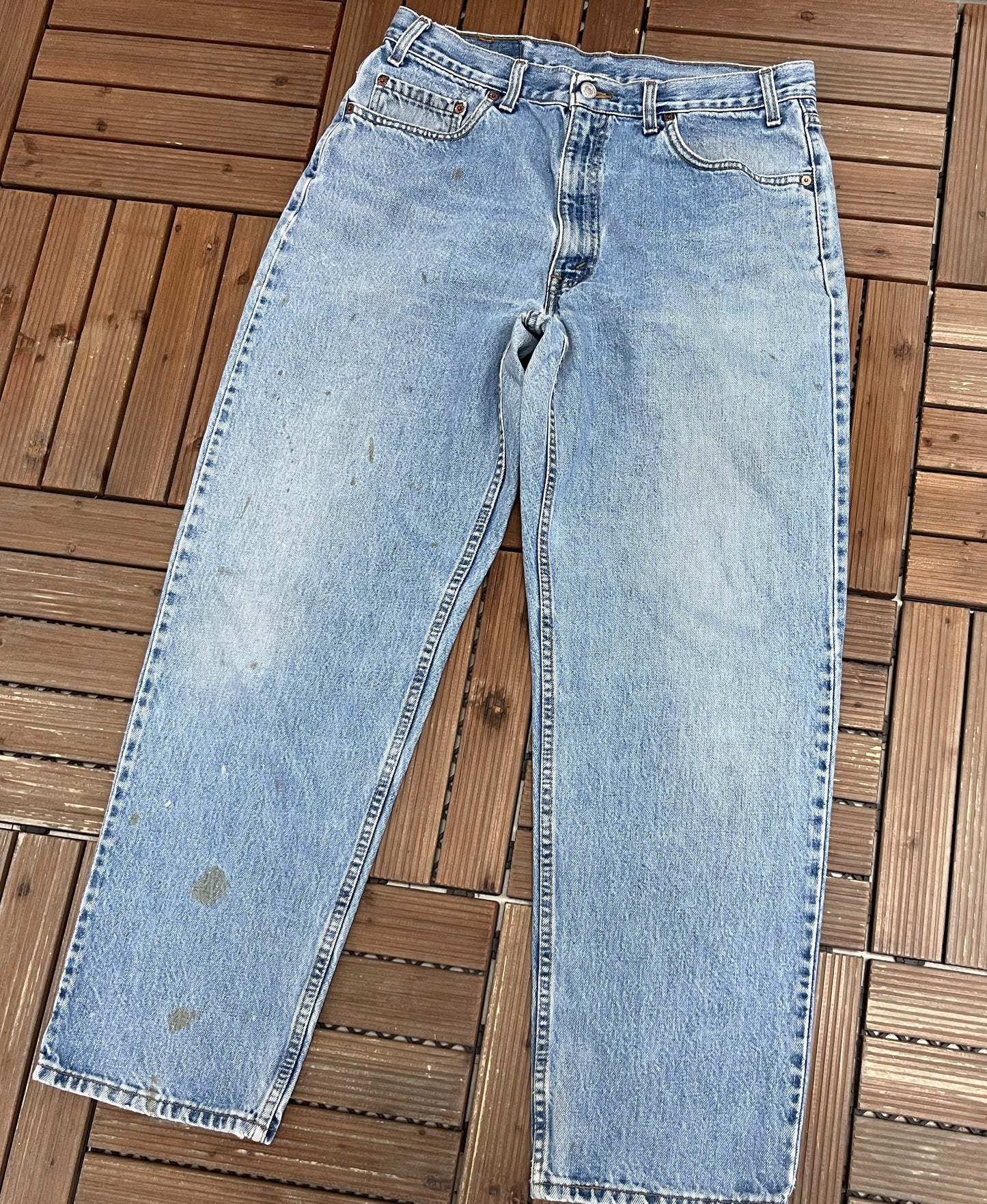 Levi Strauss & Co 550 Denim Jeans | Size 36 x 30 | Vintage 1990s Levi's Light Blue Jeans |